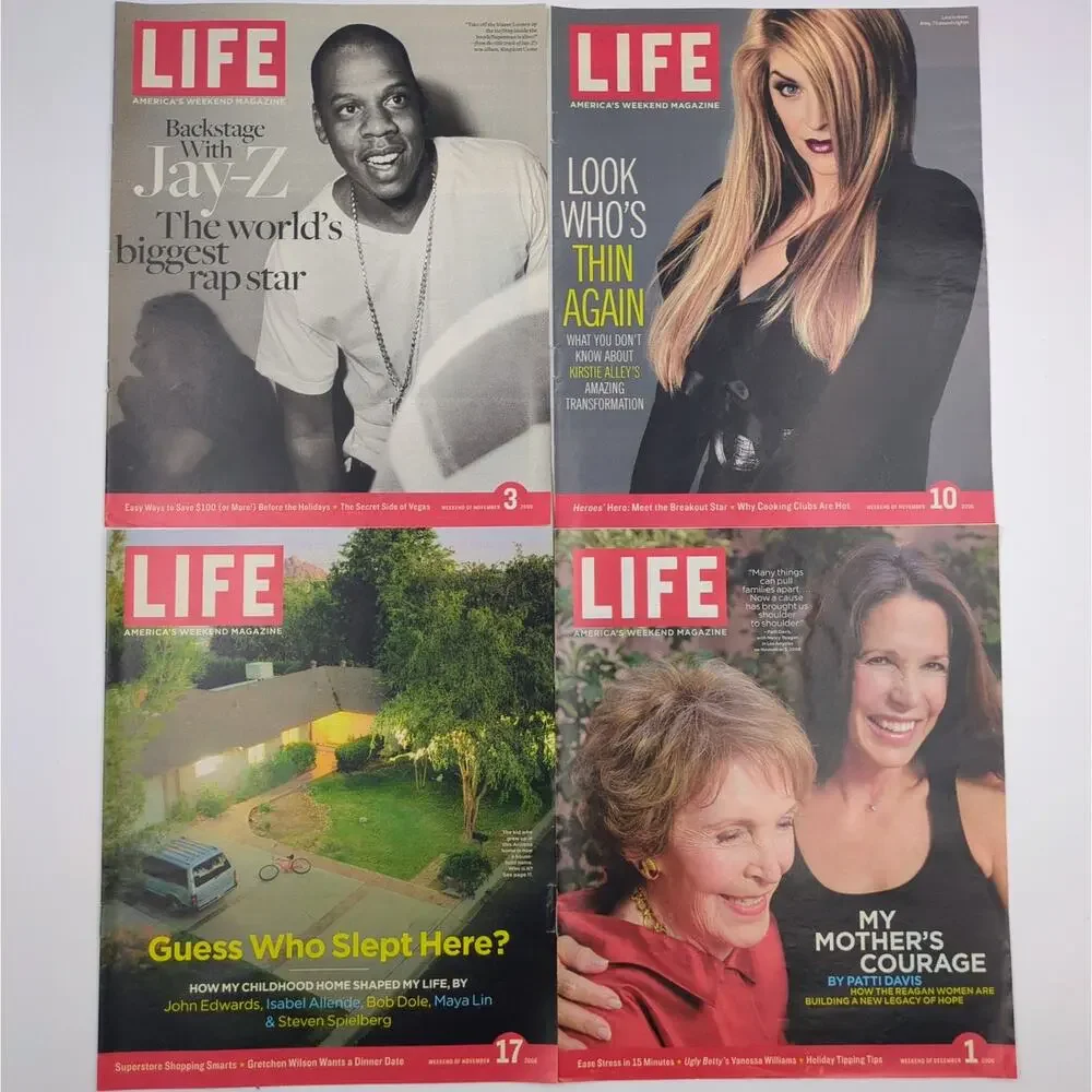 Life Weekend Magazine Lot 10 Issues 2006-07 Jay Z Patrick Dempsey Julia Roberts
